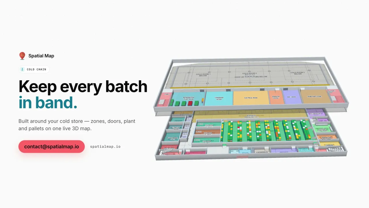 Cold Chain film: “Keep every batch in band” beside the floors of Polar Pharma in 3D